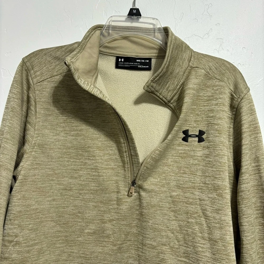 Under Armour Loose 1/4 Quarter Zip Pullover Men's Medium Sweatshirt Jacket